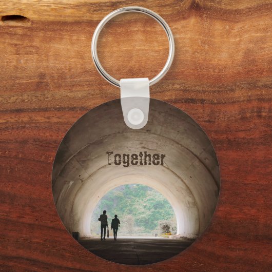 Twee personen op de sleutelhanger van de tunnel (Voorkant)