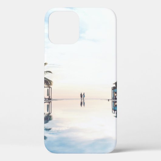 Twee persoon naast het zwembad Case-Mate iPhone case (Achterkant)
