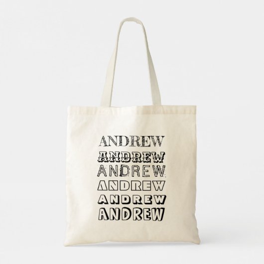 Twee persoonlijke namen kleuren uw eigen stijl tote bag (Achterkant)