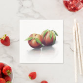 Twee perziken - servet (Insitu)