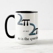 Twee PI of niet twee PI Mok (Links)