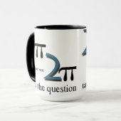 Twee PI of niet twee PI Mok (Voorkant links)