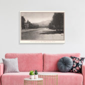 Twee pieken van de markt en de straten van Noe Canvas Afdruk (Insitu (Woonkamer))