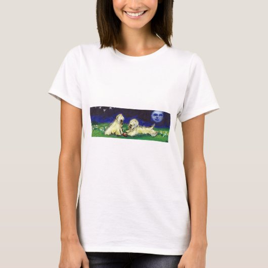 Twee piepen onder de maan t-shirt (Voorkant)