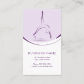 Twee Pilates-houdingen op de Reformer | Kleur Visitekaartje (Achterkant)