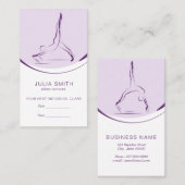 Twee Pilates-houdingen op de Reformer | Kleur Visitekaartje (Voorkant / Achterkant)