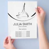 Twee Pilates Poses op de Hervormer Flyer (Hand)