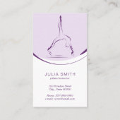 Twee Pilates Poses op de Hervormer Klantenkaartje (Achterkant)