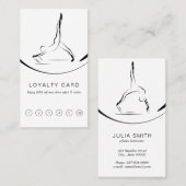 Twee Pilates Poses op de Hervormer Klantenkaartje (Voorkant / Achterkant)