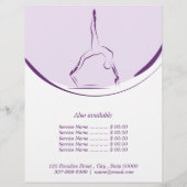 Twee Pilates Poses op de Hervormer | Kleur Flyer (Achterkant)