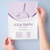 Twee Pilates Poses op de Hervormer | Kleur Flyer (Hand)