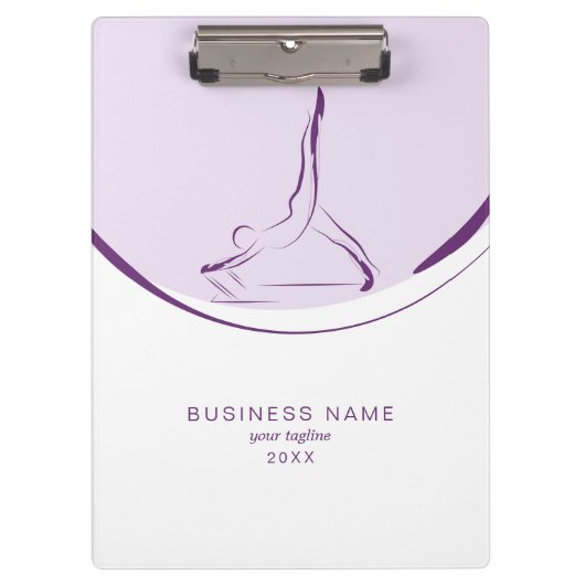 Twee Pilates Poses op de Hervormer | Kleur Klembord (Voorkant)