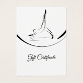 Twee Pilates Poses op de Hervormer Visitekaartje (Voorkant)