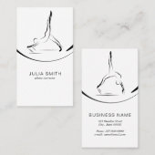 Twee Pilates Poses op de Hervormer Visitekaartje (Voorkant / Achterkant)