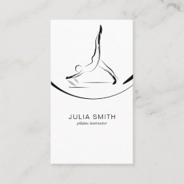 Twee Pilates Poses op de Hervormer Visitekaartje
