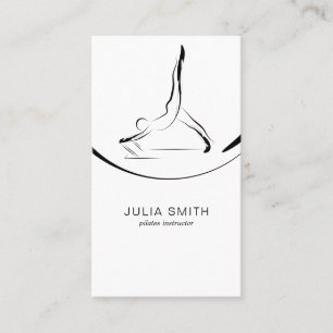 Twee Pilates Poses op de Hervormer Visitekaartje