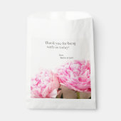 Twee pinda's roze bedankzakje (Voorkant)