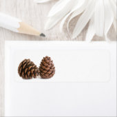 Twee pinecones etiket (Insitu)