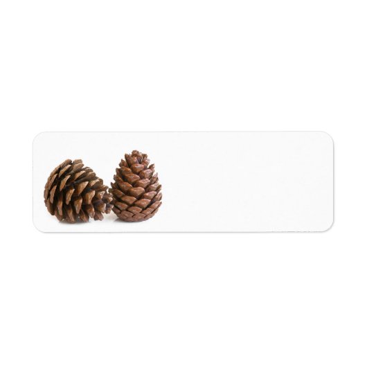 Twee pinecones etiket (Voorkant)