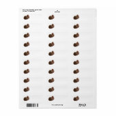 Twee pinecones etiket (Full Sheet)