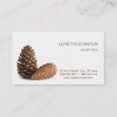 Twee pinecones visitekaartje (Voorkant)