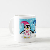 Twee pinguïncoffee-Mok Koffiemok (Voorkant links)