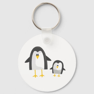 Twee pinguïns sleutelhanger