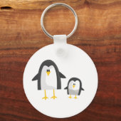 Twee pinguïns sleutelhanger (Voorkant)