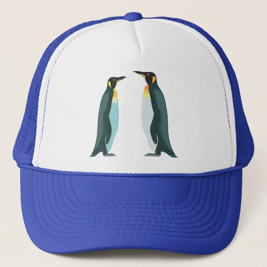 Twee pinguïns trucker pet (Voorkant)