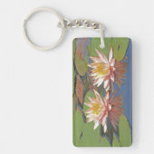 "TWEE PINK LOTUS BLOSSOMS"-SLEUTELHANGER SLEUTELHANGER (Voorkant)