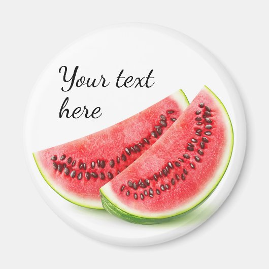 Twee plakken watermeloenen magneet (Voorkant)