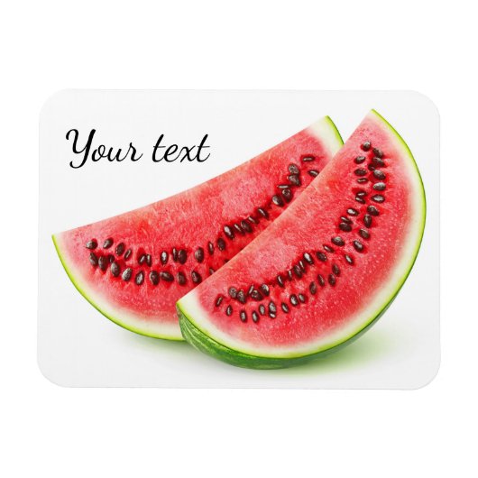 Twee plakken watermeloenen magneet (Horizontaal)