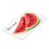 Twee plakken watermeloenen magneet (Linkerzijde)