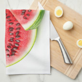 Twee plakken watermeloenen theedoek (Quarter Fold)