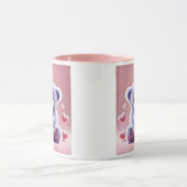 Twee pluche-geluiden die een knuffel maken. mok (Midden)