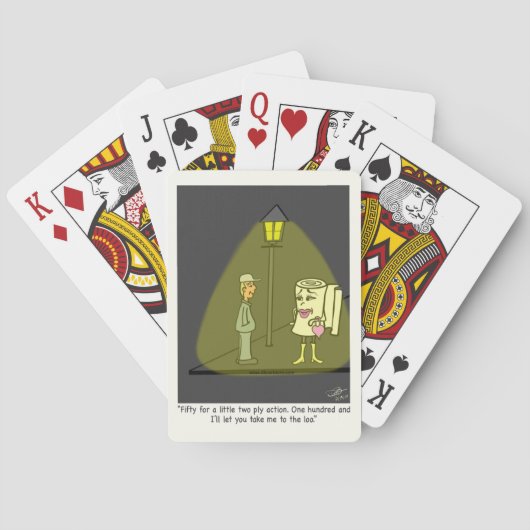Twee Ply Funny Cartoon Pokerkaarten (Achterkant)