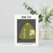 Twee Ply Funny Cartoon Post Kaart (Staand voorkant)