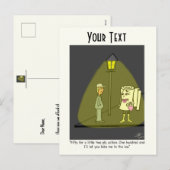 Twee Ply Funny Cartoon Post Kaart (Voorkant / Achterkant)