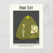 Twee Ply Funny Cartoon Post Kaart (Voorkant)