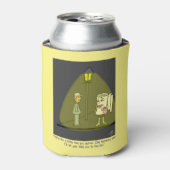 Twee Ply Funny Cartoon Poster Blikjeskoeler (Blikje Voorkant)