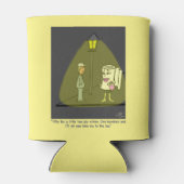 Twee Ply Funny Cartoon Poster Blikjeskoeler (Achterkant)