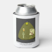 Twee Ply Funny Cartoon Poster Blikjeskoeler (Blikje Voorkant)