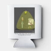 Twee Ply Funny Cartoon Poster Blikjeskoeler (Achterkant)