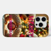 TWEE POEDELS VIEREN KERST Case-Mate iPhone CASE (Achterkant (horizontaal))