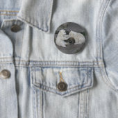 Twee Polaire Beren Cubs Ronde Button 5,7 Cm (In situ)