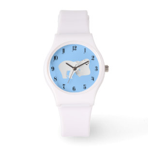 Twee polaire beren horloge