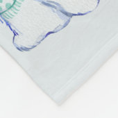 Twee polen Beren vlootsbank Fleece Deken (Hoek)