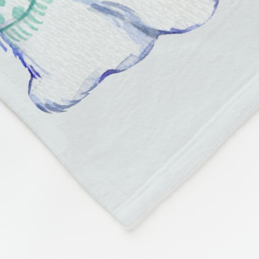 Twee polen Beren vlootsbank Fleece Deken (Hoek)