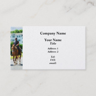 Twee politieagenten te paard - Platina Afwerking Visitekaartje