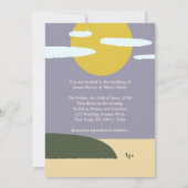 Twee pomkins Beach Sun Wedding Kaart (Achterkant)